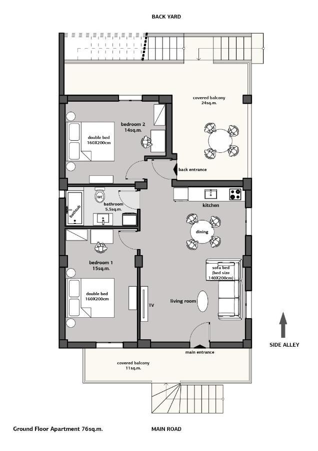 Indigo Apartment, Nea Michaniona Eksteriør billede